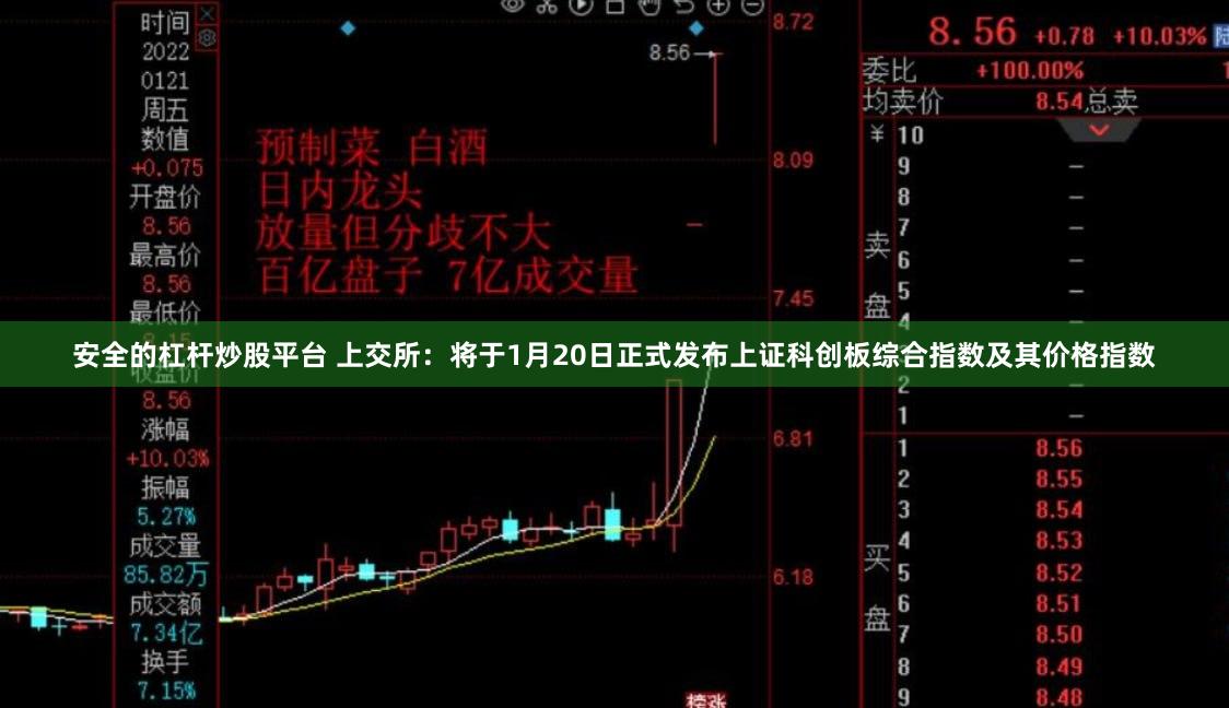 安全的杠杆炒股平台 上交所：将于1月20日正式发布上证科创板综合指数及其价格指数